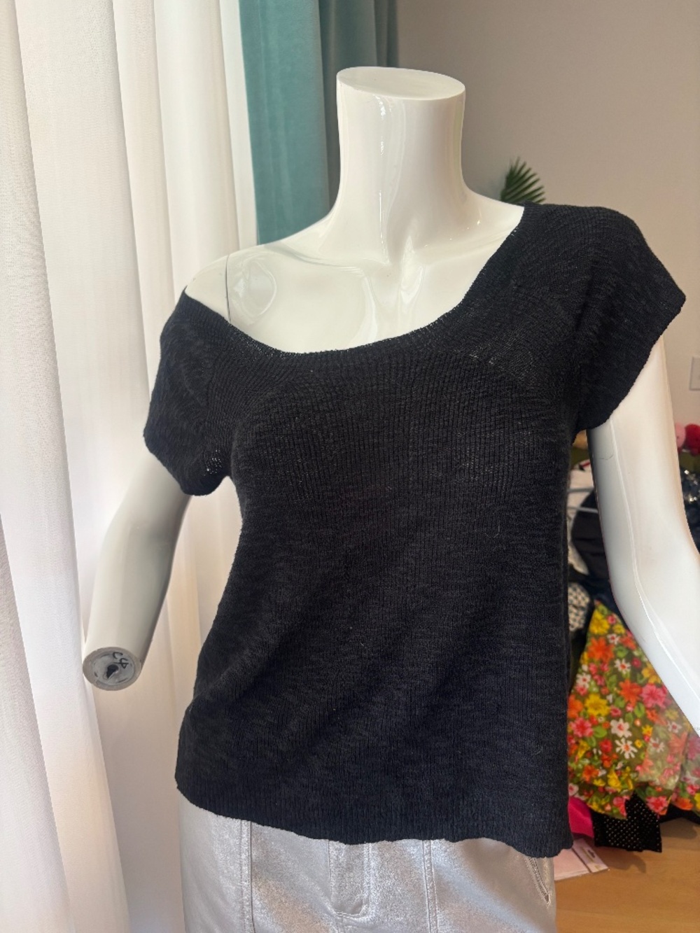 Stitchdrop Off the Shoulder or Not Lightweight Sweater Top